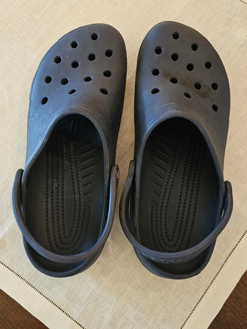 Crocs Classic Clog Navy Blue Mens Size 11 Womens 13 Slip On Water Shoes Mule